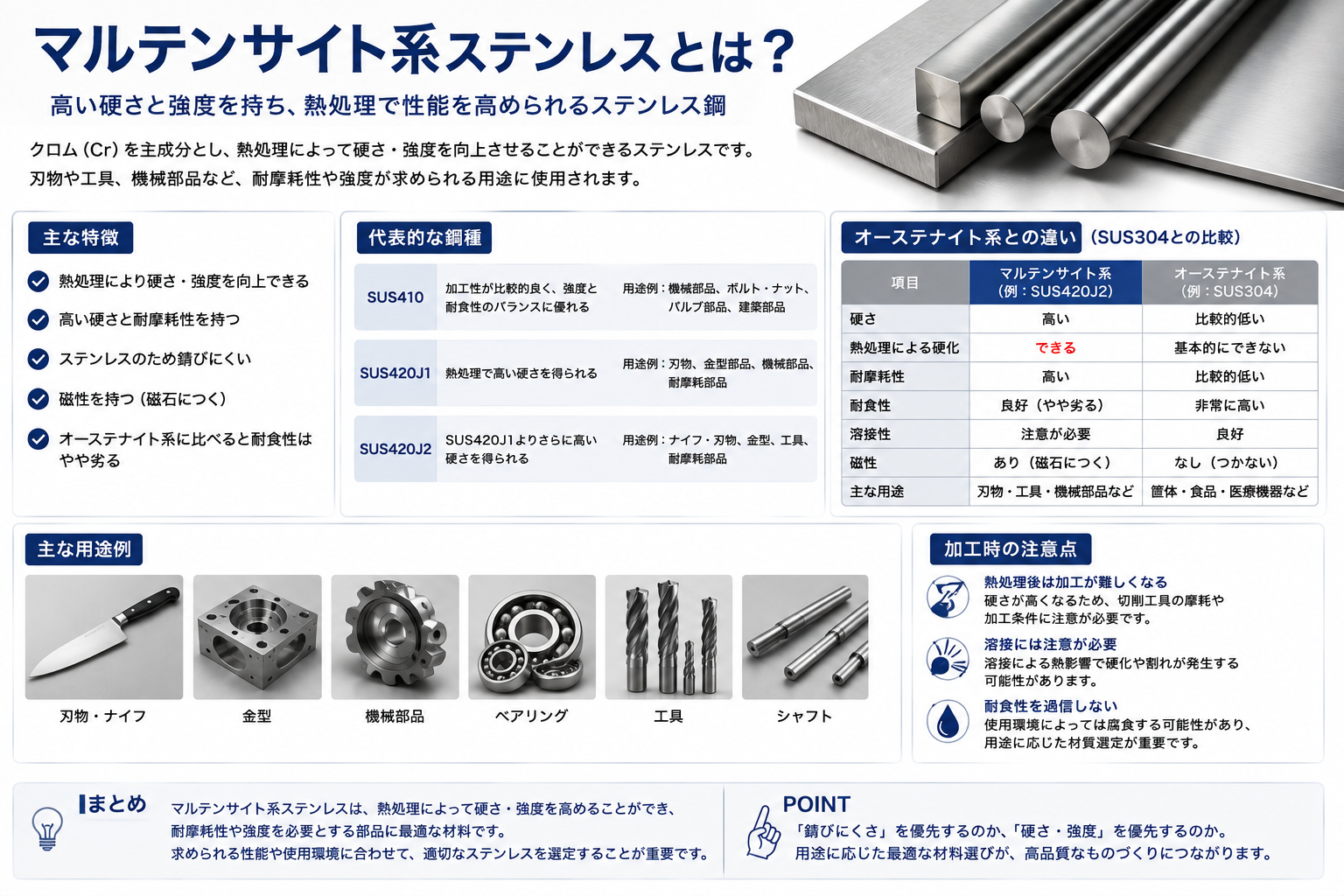 マルテンサイト系ステンレス